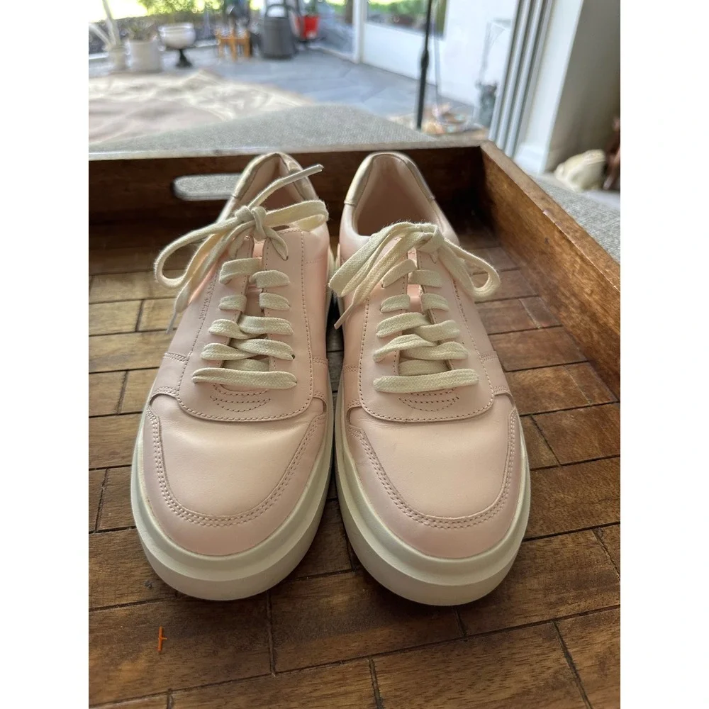 Cole Haan GrandPro Rally Court Pink Leather Sneakers Rose Gold W23144 Womens 8B